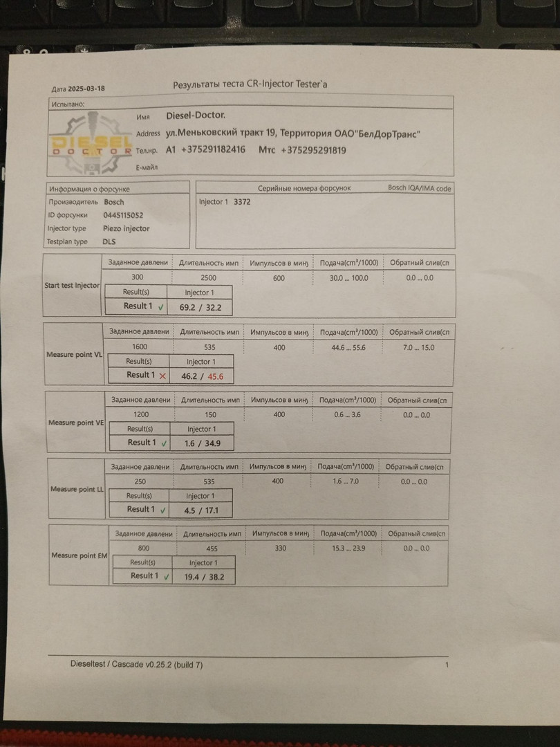 Форсунка дизельная электрическая