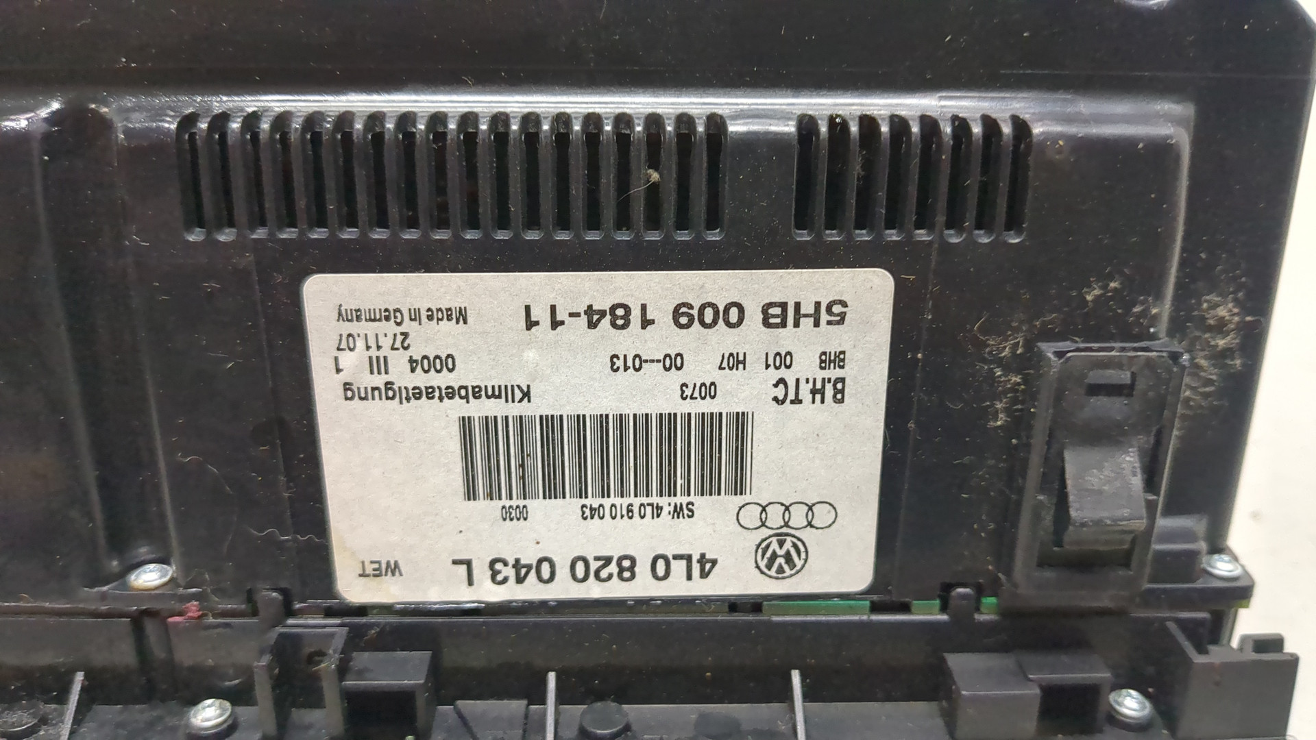 Переключатель отопителя