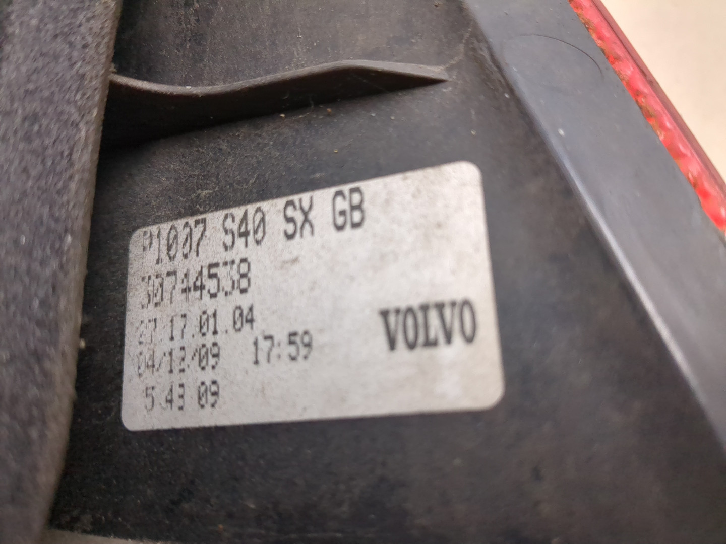 Фонарь задний левый