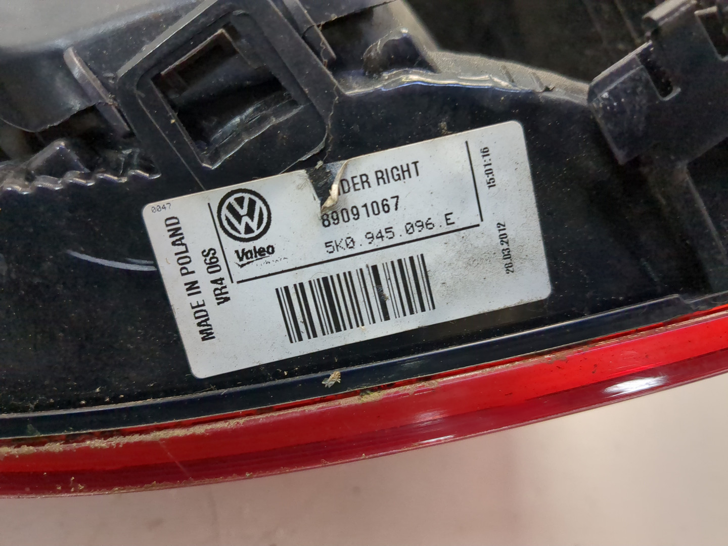 Фонарь задний правый