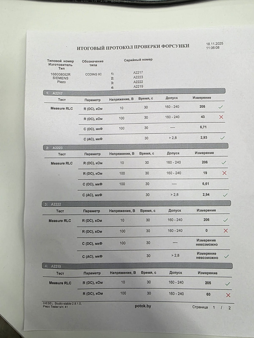 Форсунка дизельная электрическая