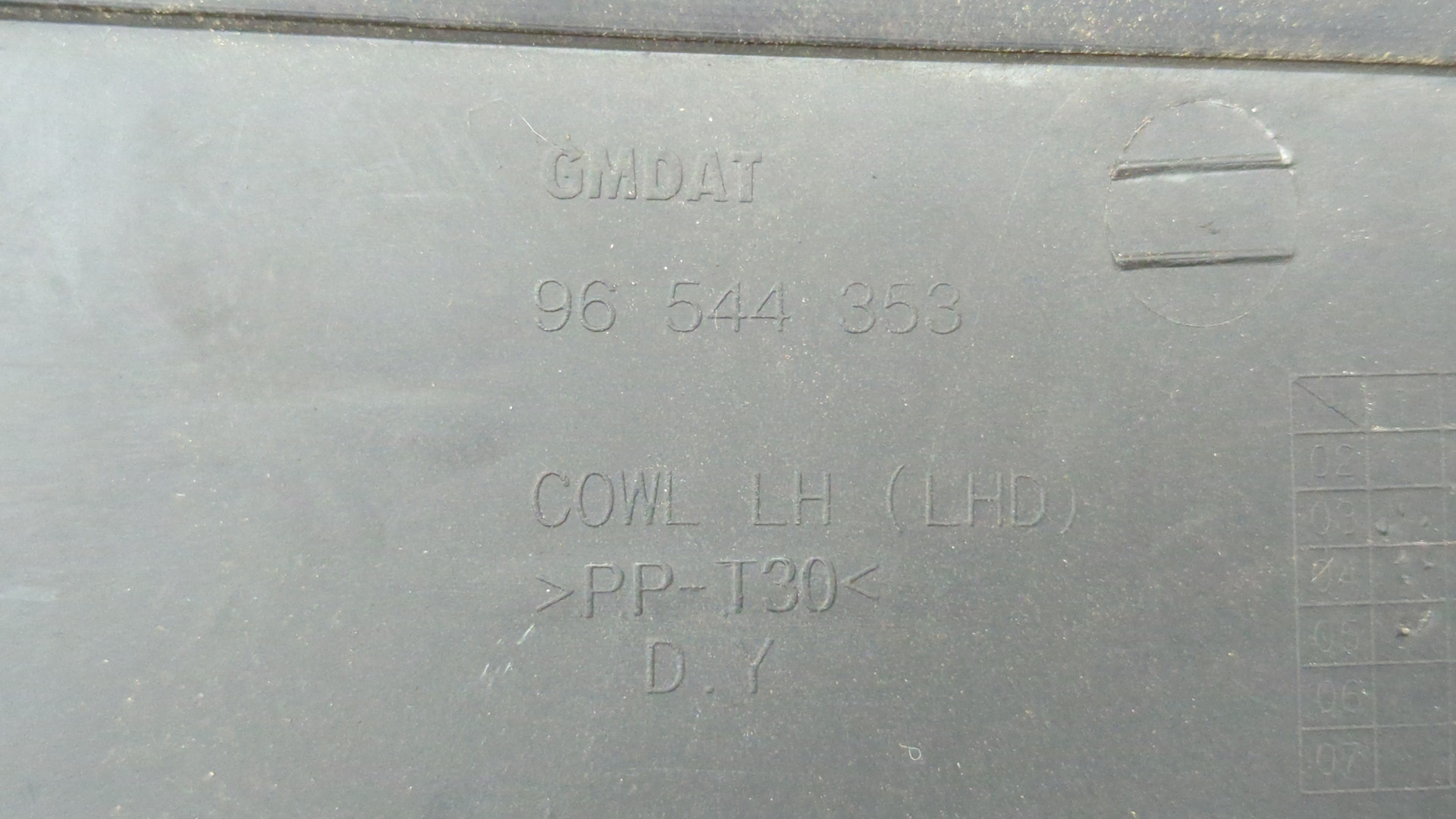 Решетка стеклоочистителей (Жабо)