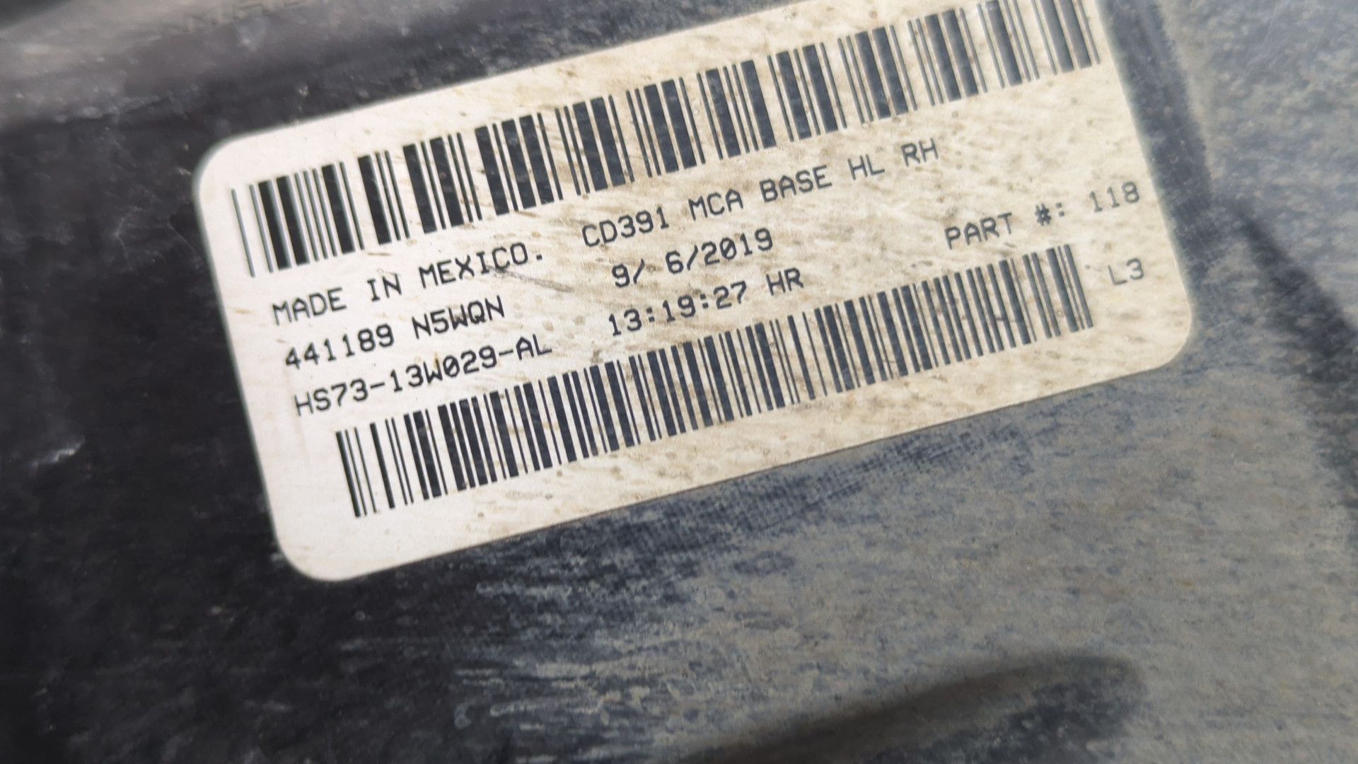 Фара правая