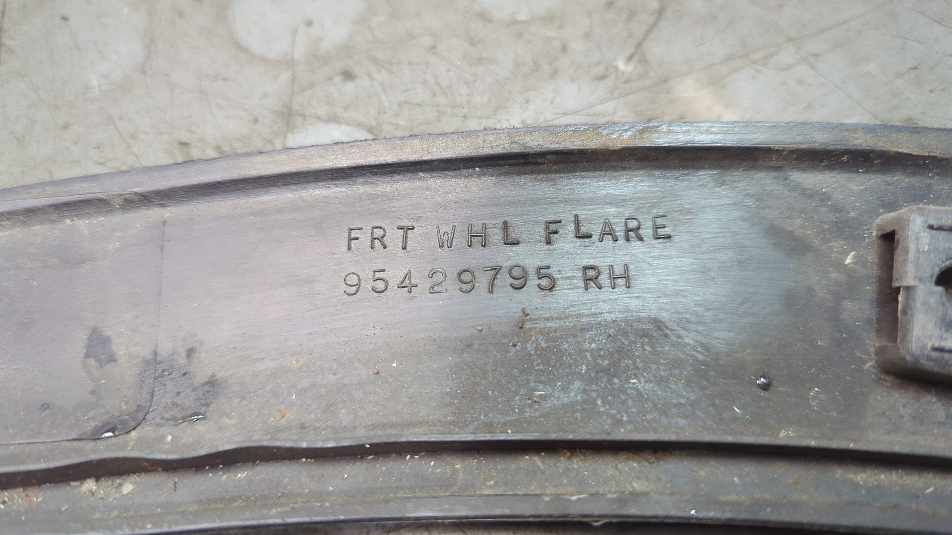 Накладка переднего крыла правого