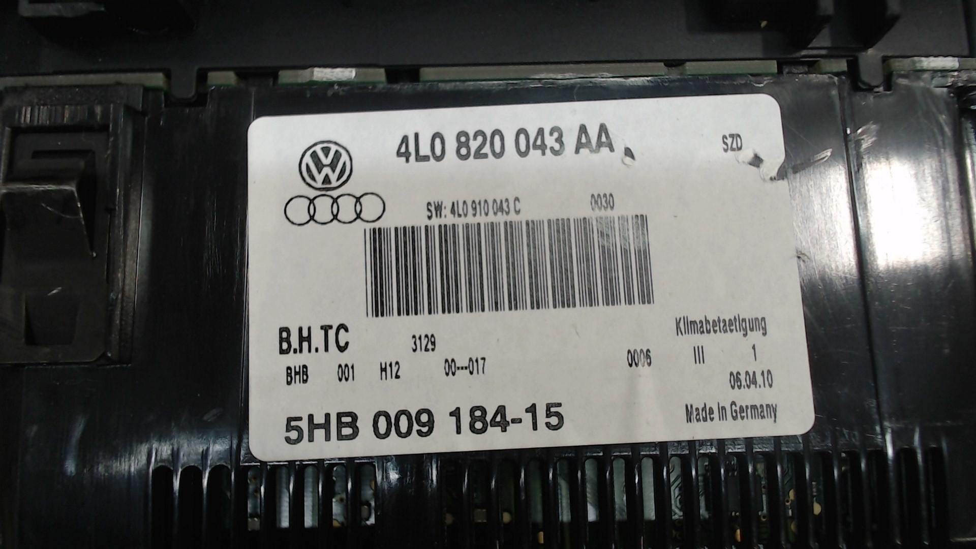 Переключатель отопителя