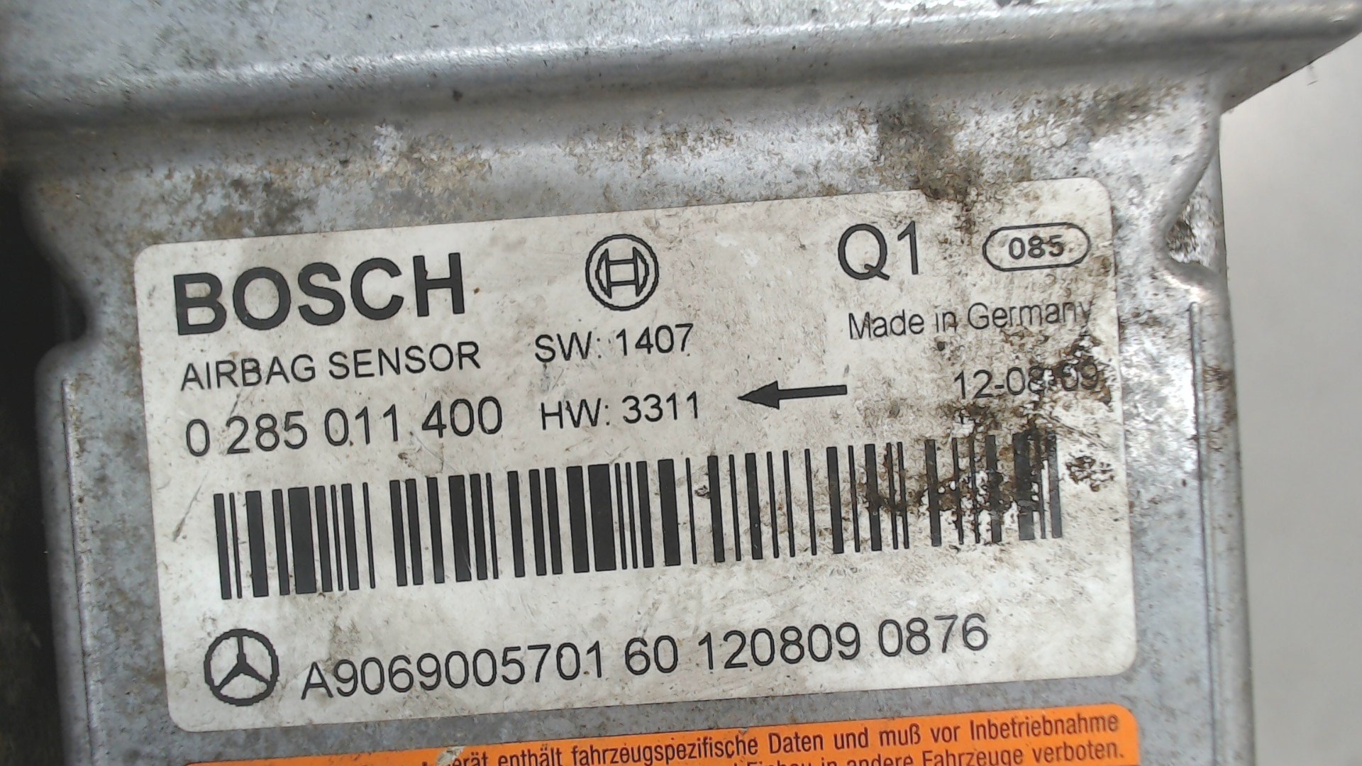 Блок управления подушек безопасности (AIR BAG)