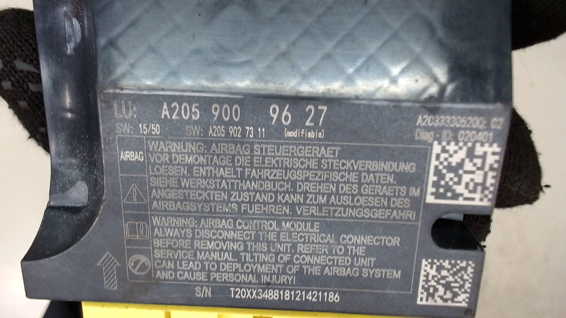 Блок управления подушек безопасности (AIR BAG)