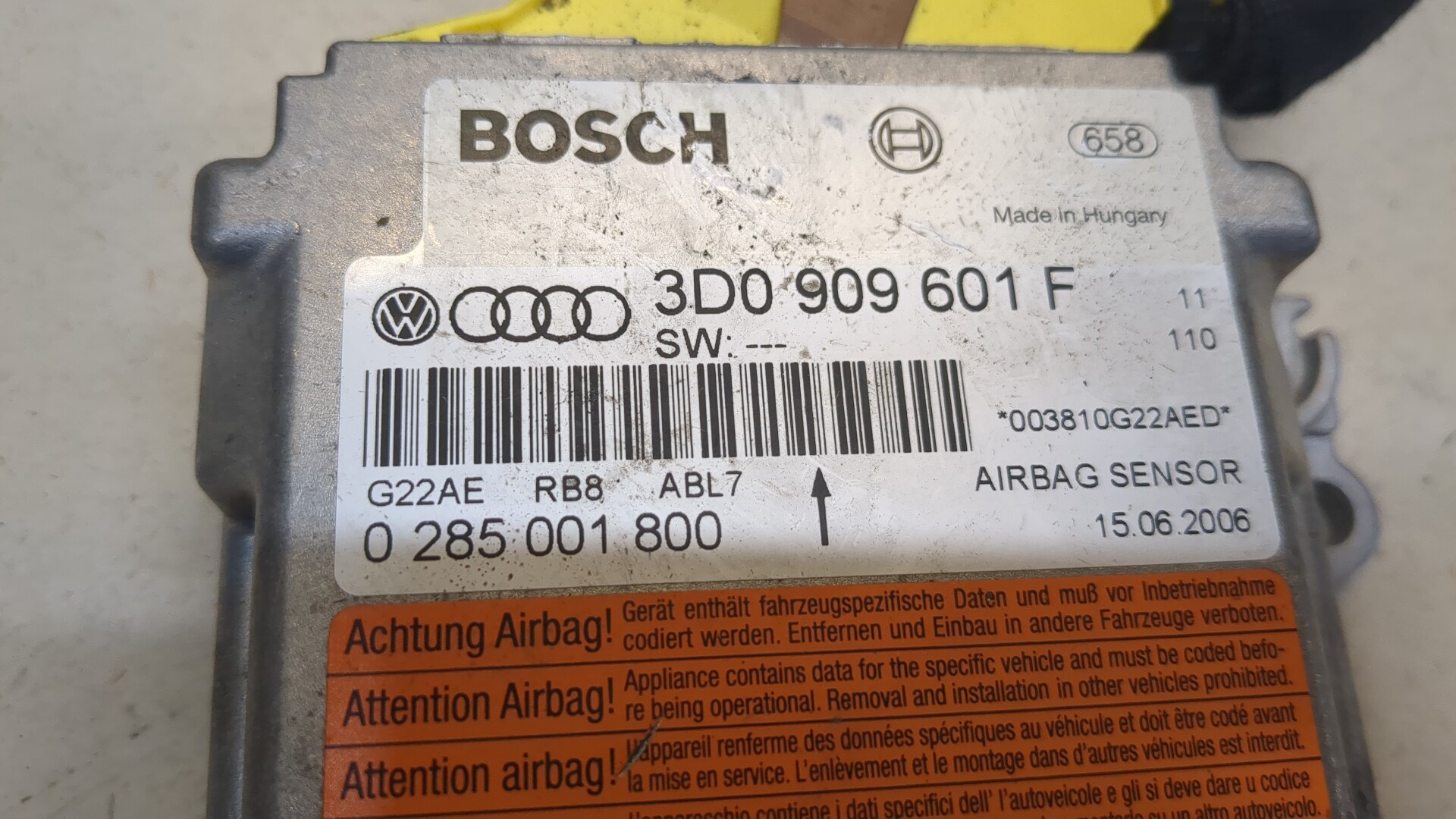 Блок управления подушек безопасности (AIR BAG)