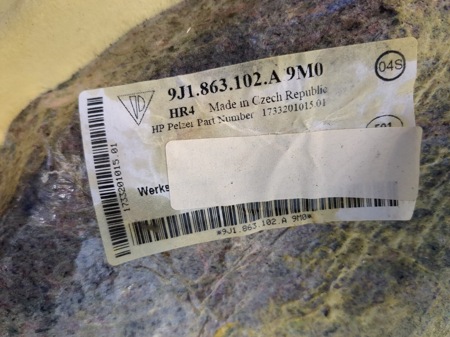 Коврик бардачка