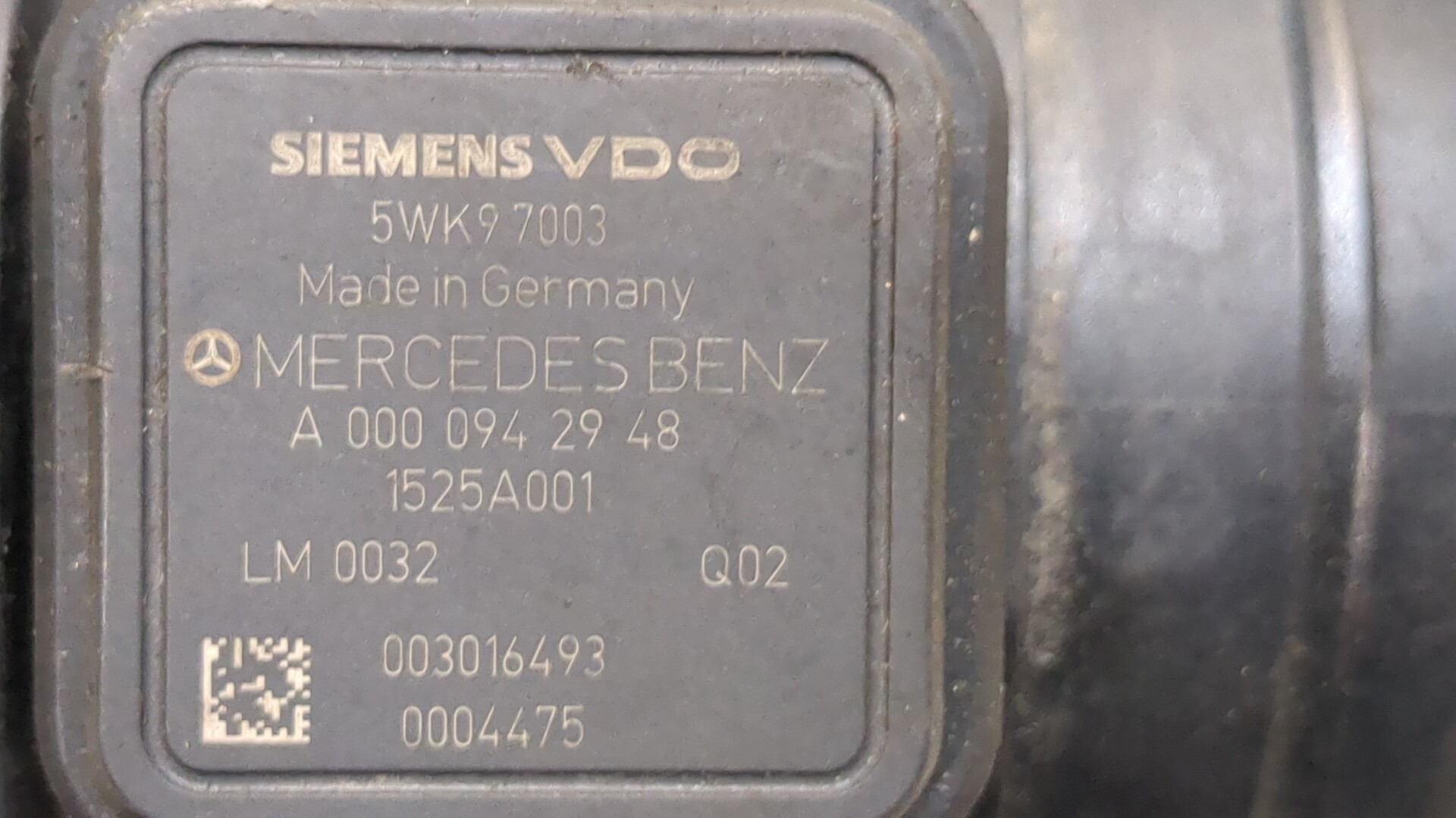 Расходомер воздуха (ДМРВ)