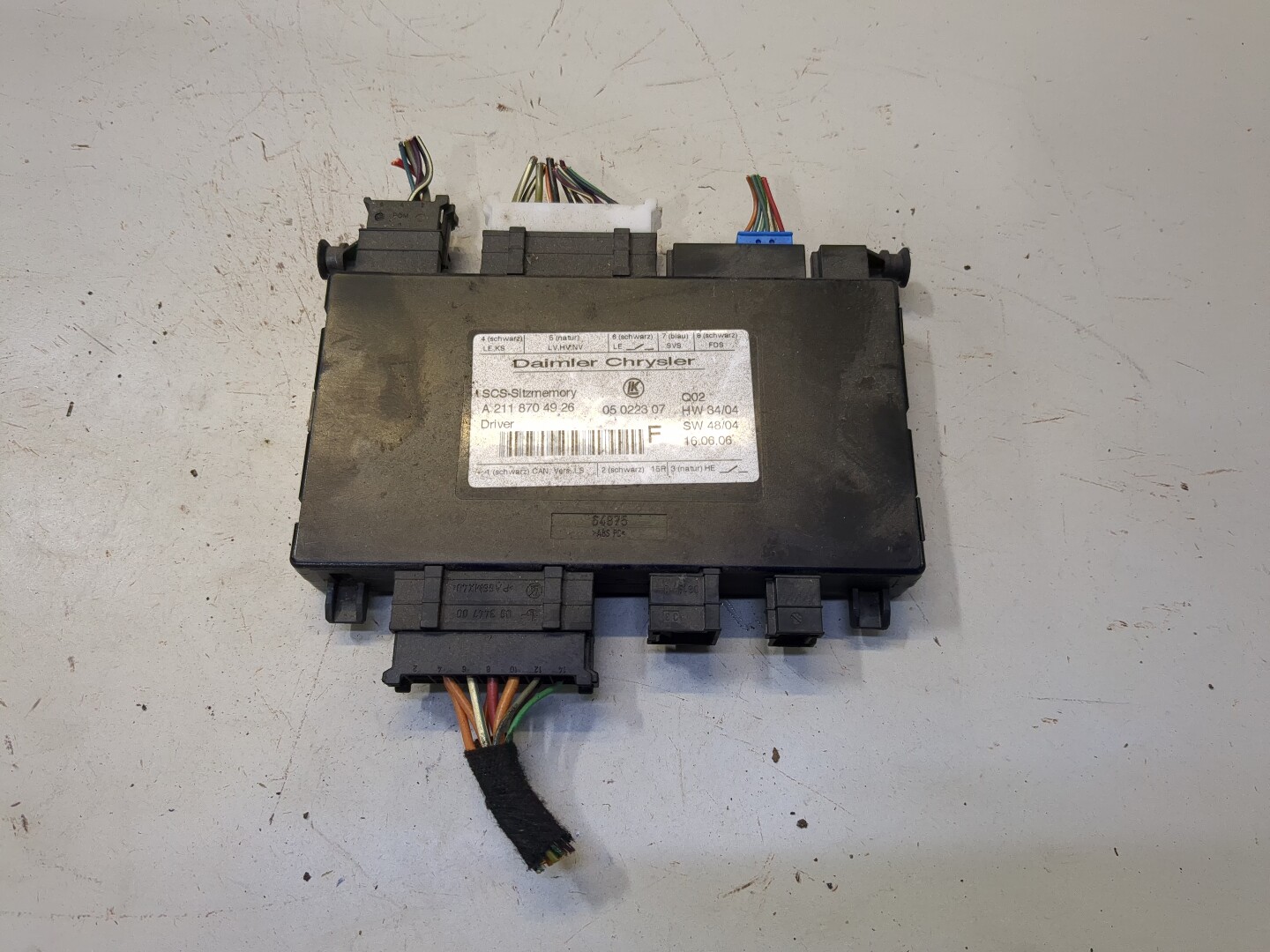 Блок управления сиденьем