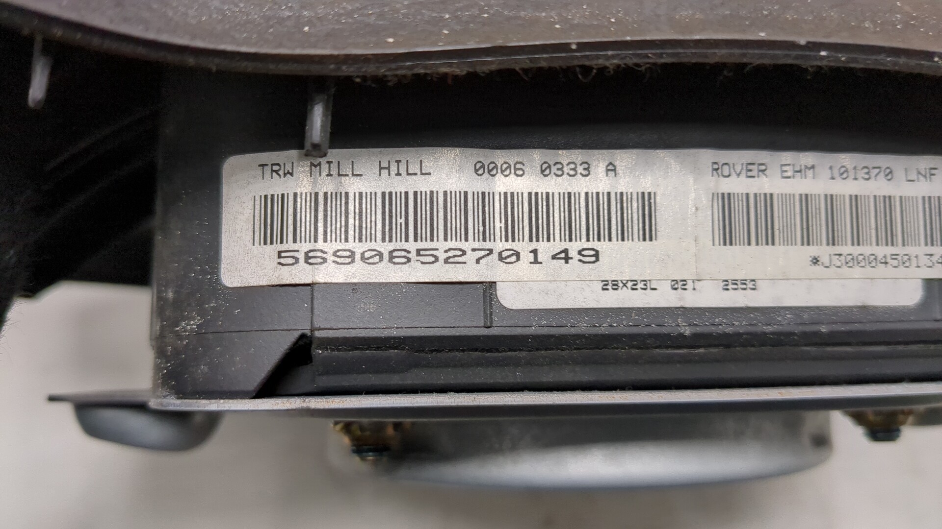 Подушка безопасности в рулевое колесо