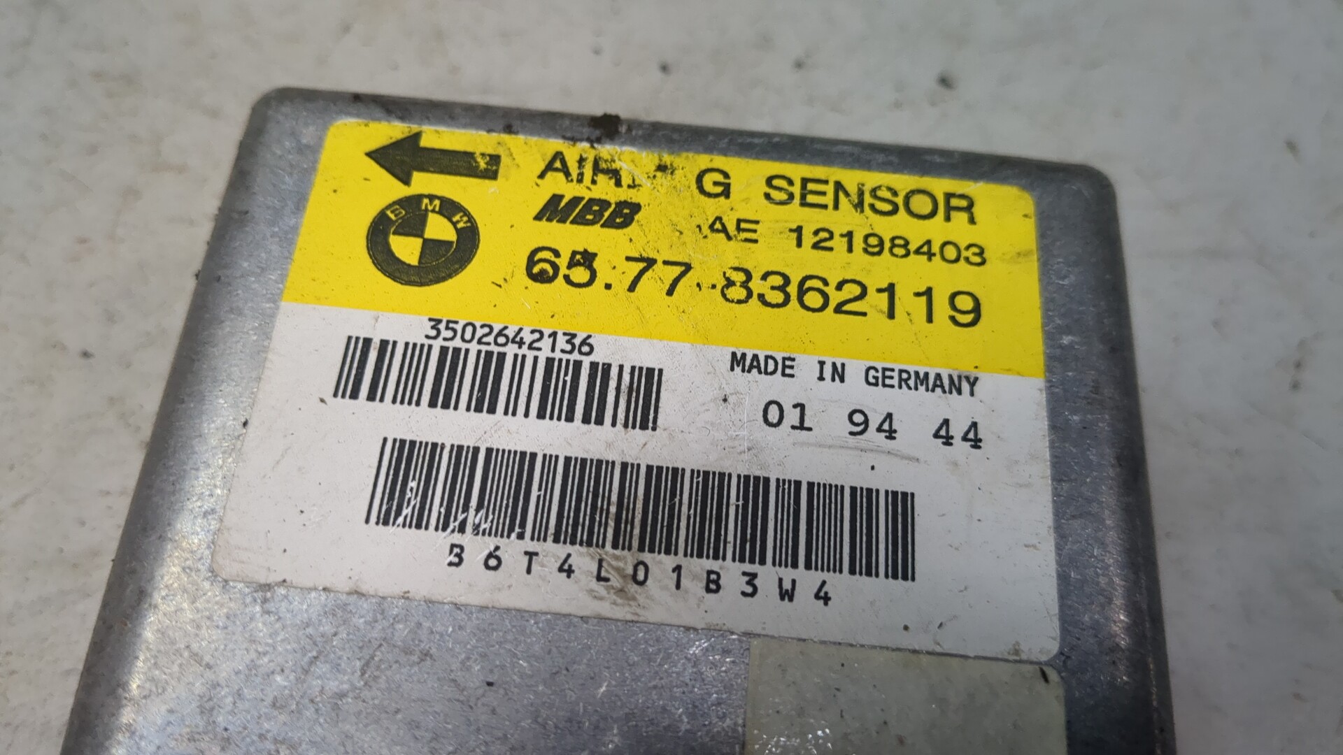 Блок управления подушек безопасности (AIR BAG)