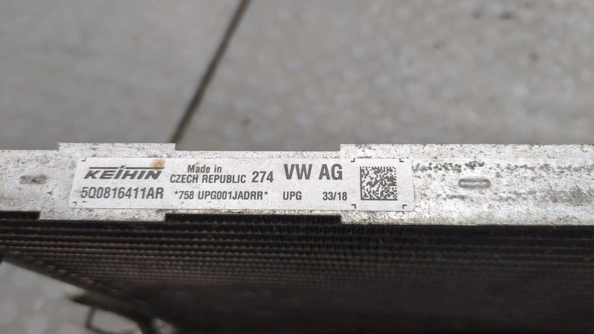 Радиатор кондиционера / конденсер