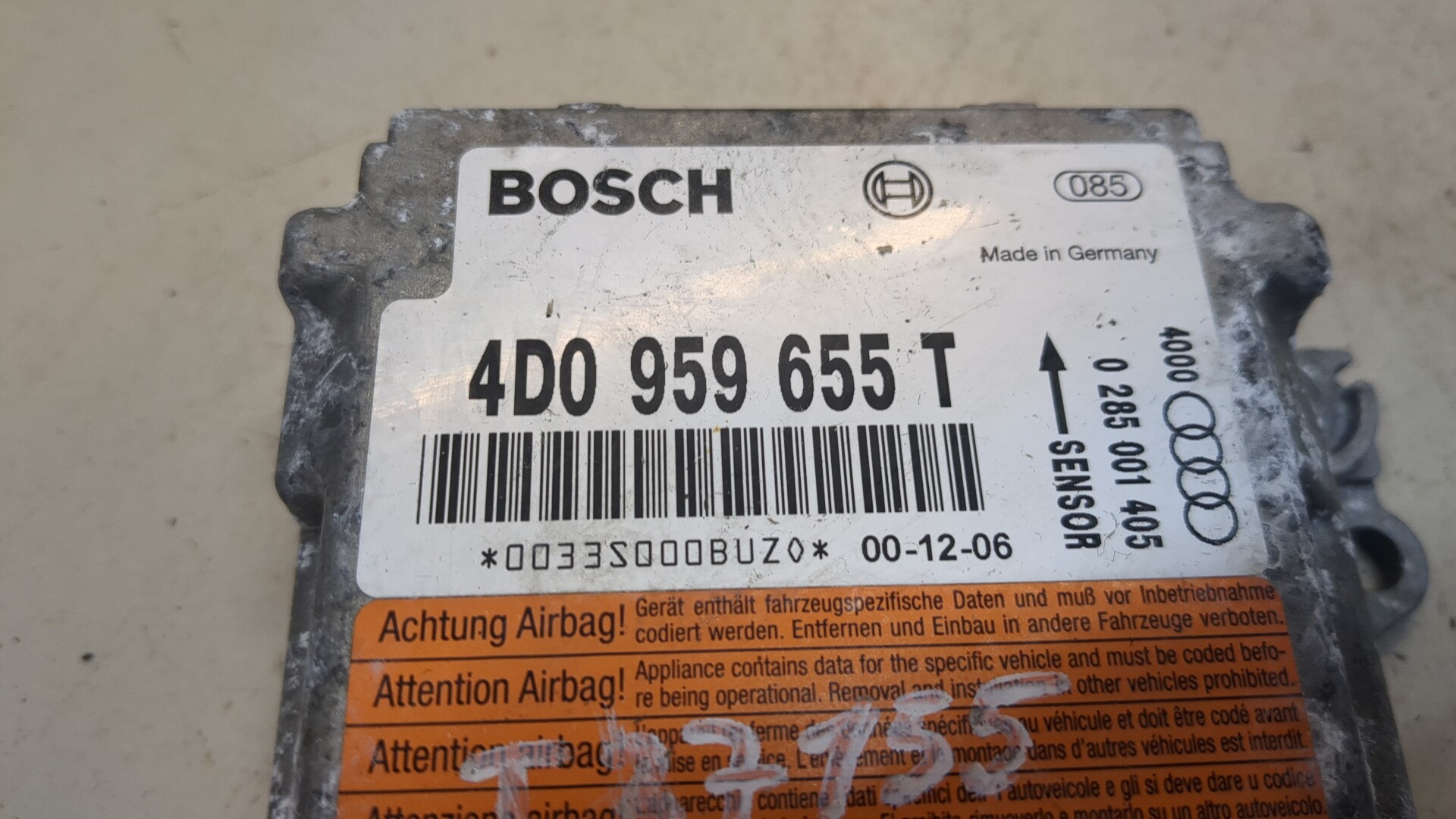 Блок управления подушек безопасности (AIR BAG)