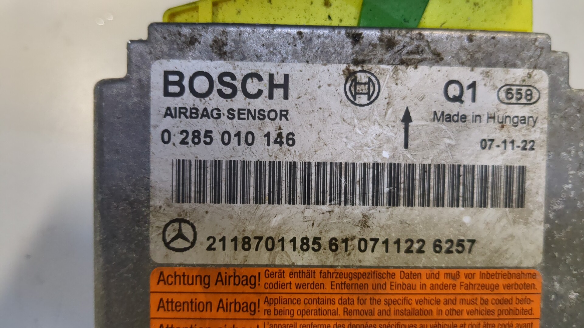 Блок управления подушек безопасности (AIR BAG)