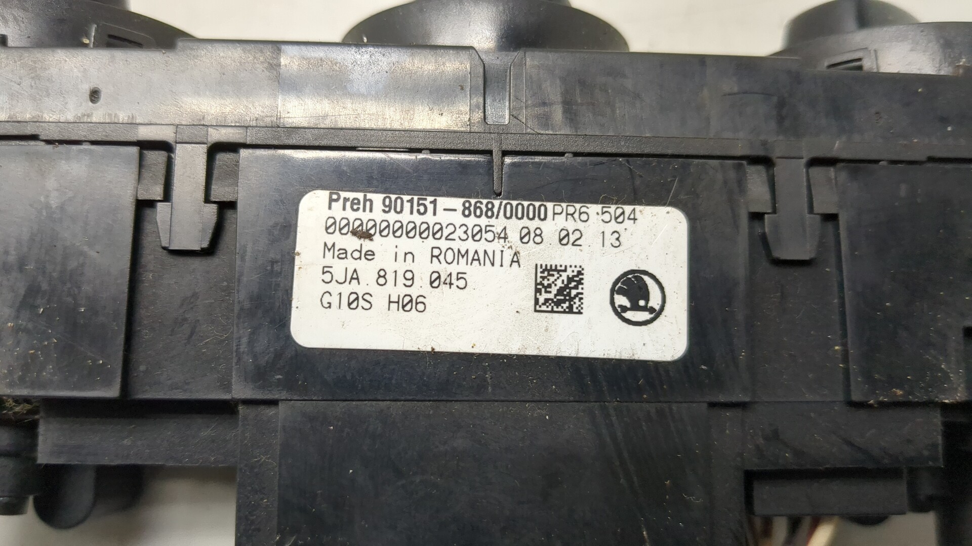 Переключатель отопителя для Rapid (NH3) 2012-2020
