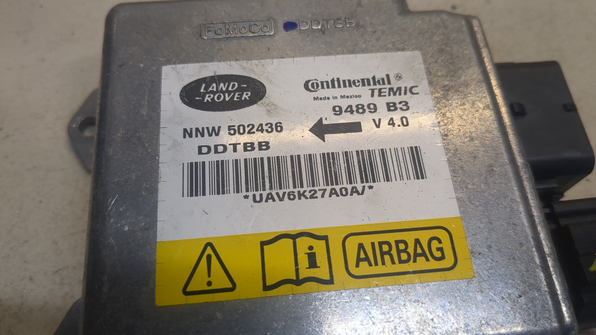 Блок управления подушек безопасности (AIR BAG)