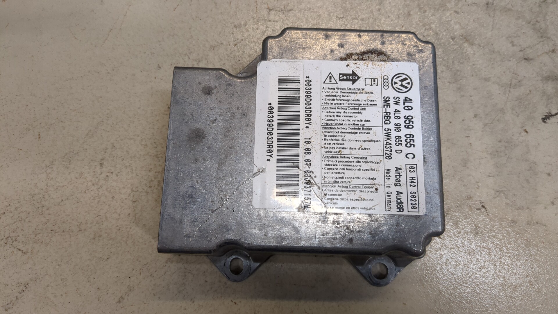 Блок управления подушек безопасности (AIR BAG)