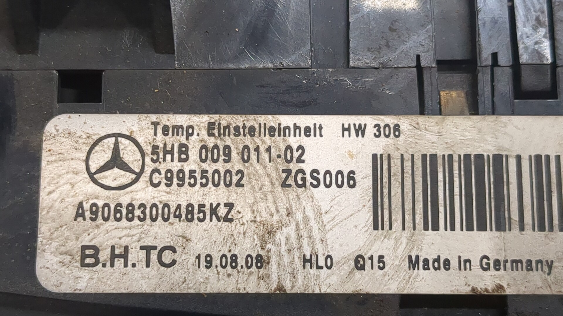 Переключатель отопителя