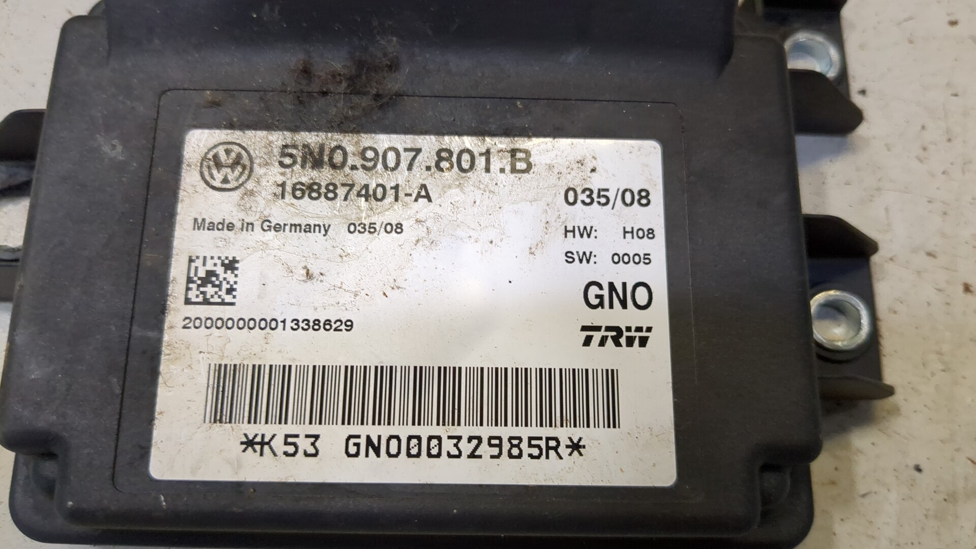 Блок управления парковочным тормозом