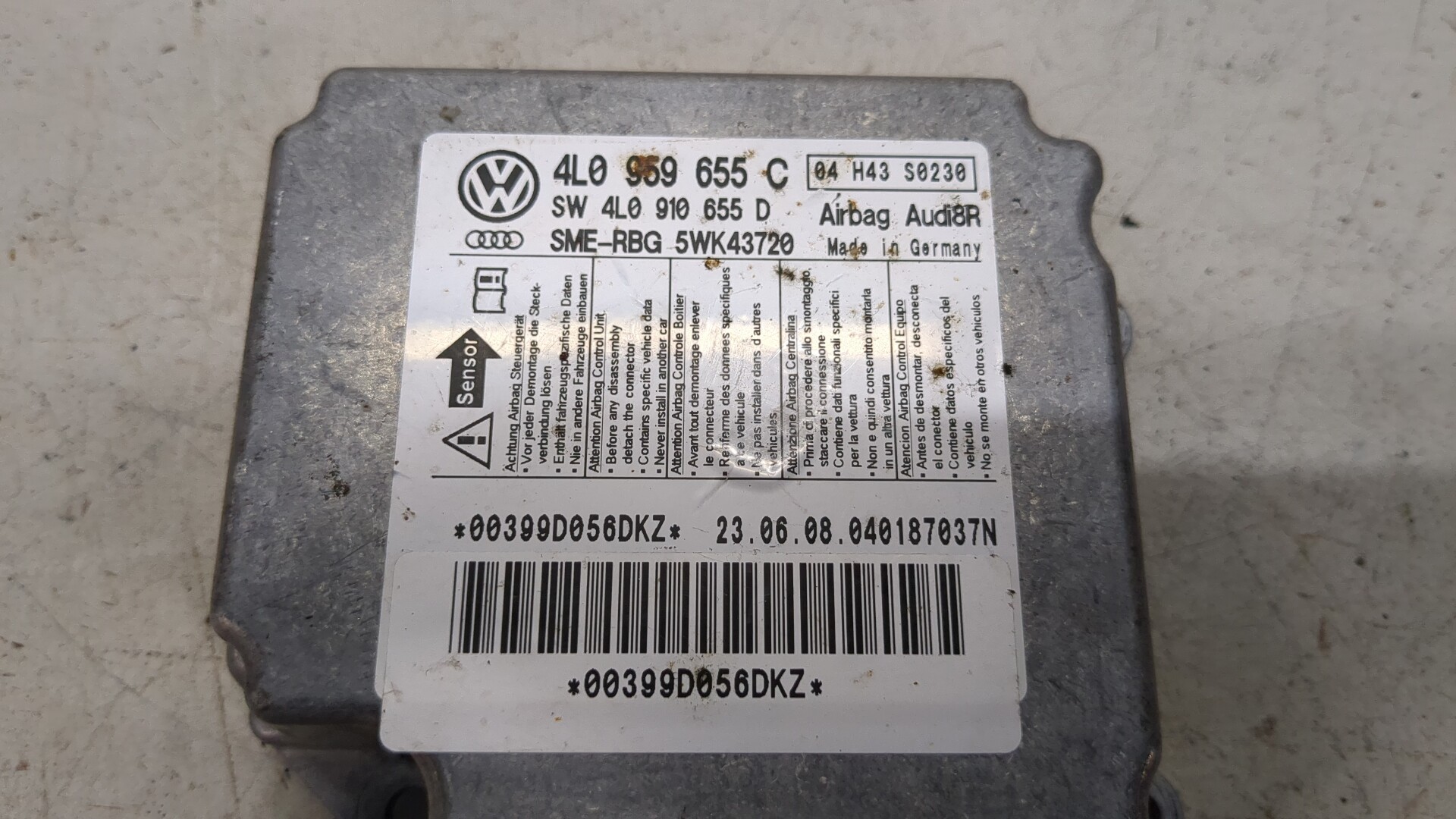 Блок управления подушек безопасности (AIR BAG)