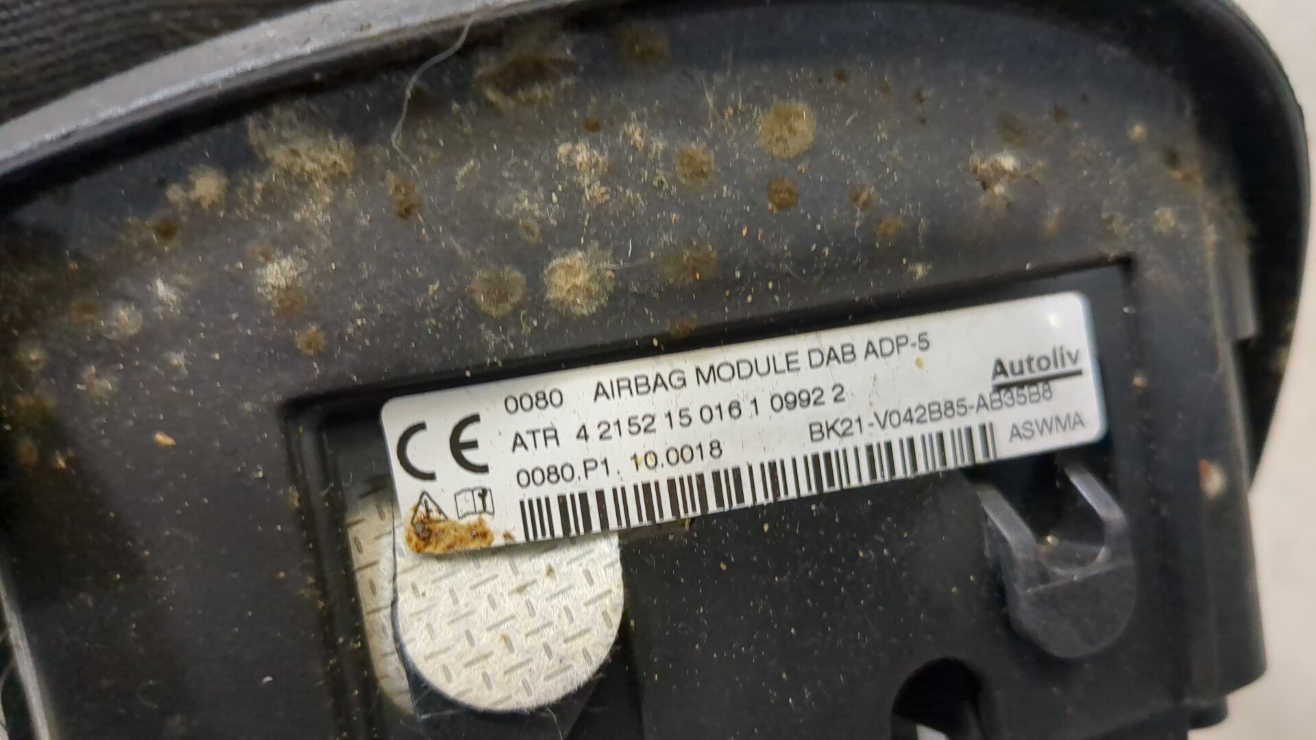 Подушка безопасности в рулевое колесо