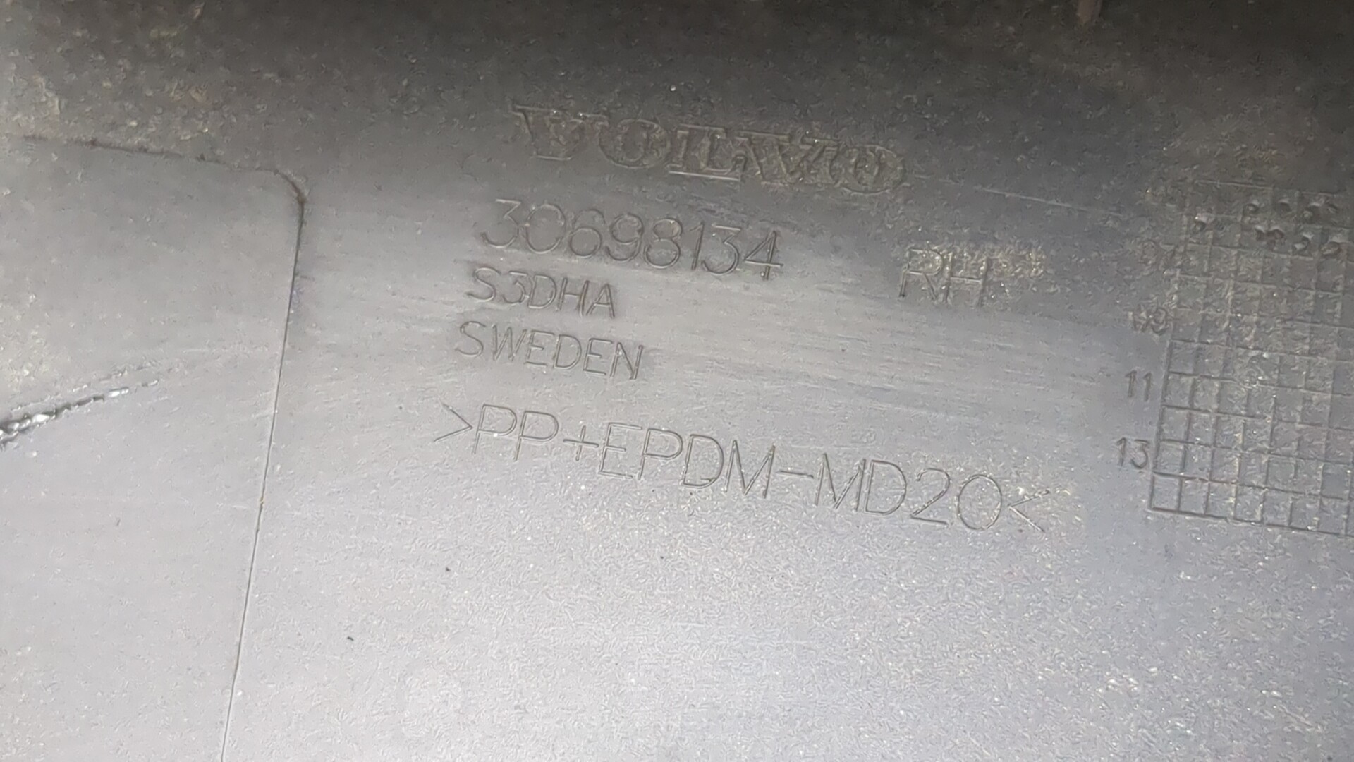 Планка под фонарь правая