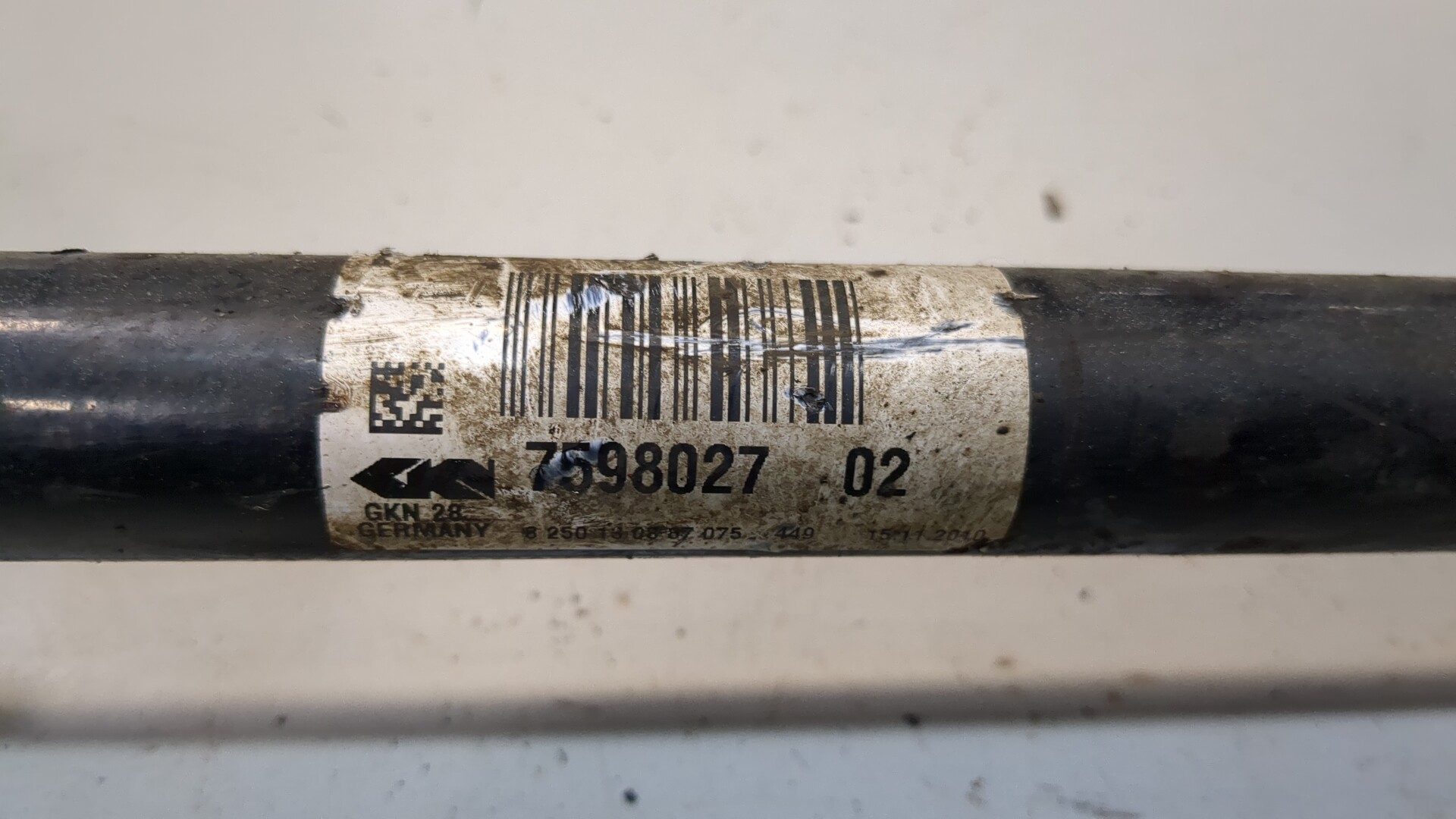 Полуось передняя левая