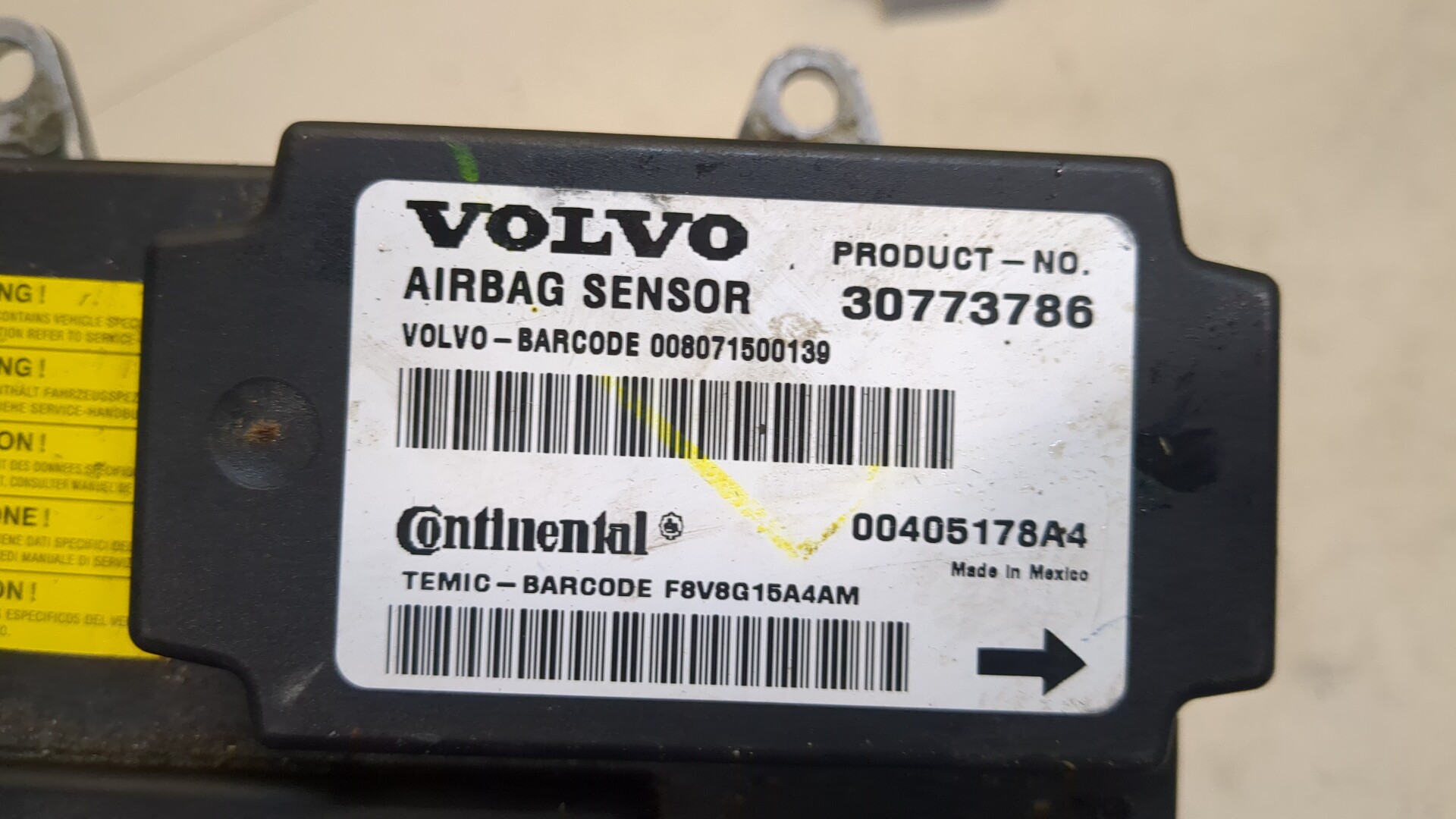 Блок управления подушек безопасности (AIR BAG)