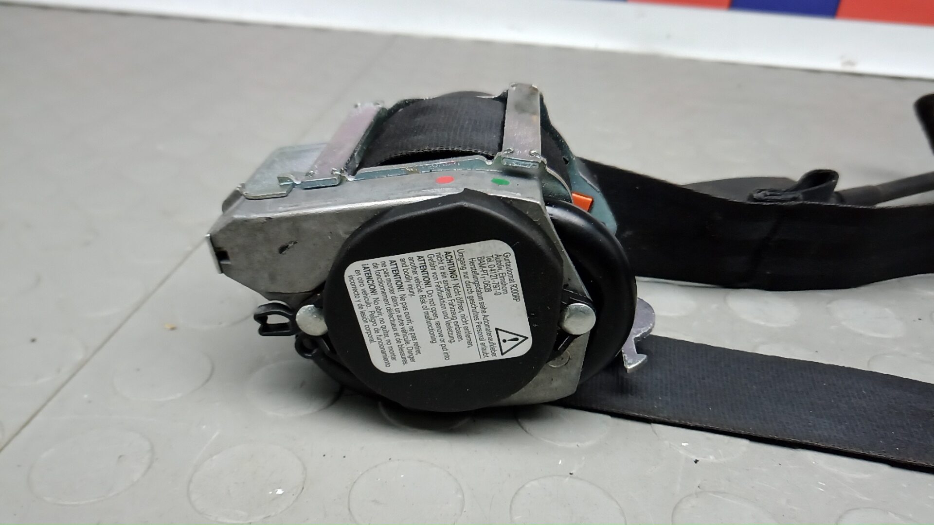 Ремень безопасности с пиропатроном