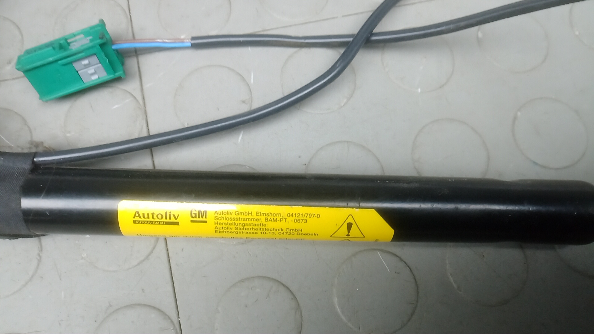 Ремень безопасности с пиропатроном