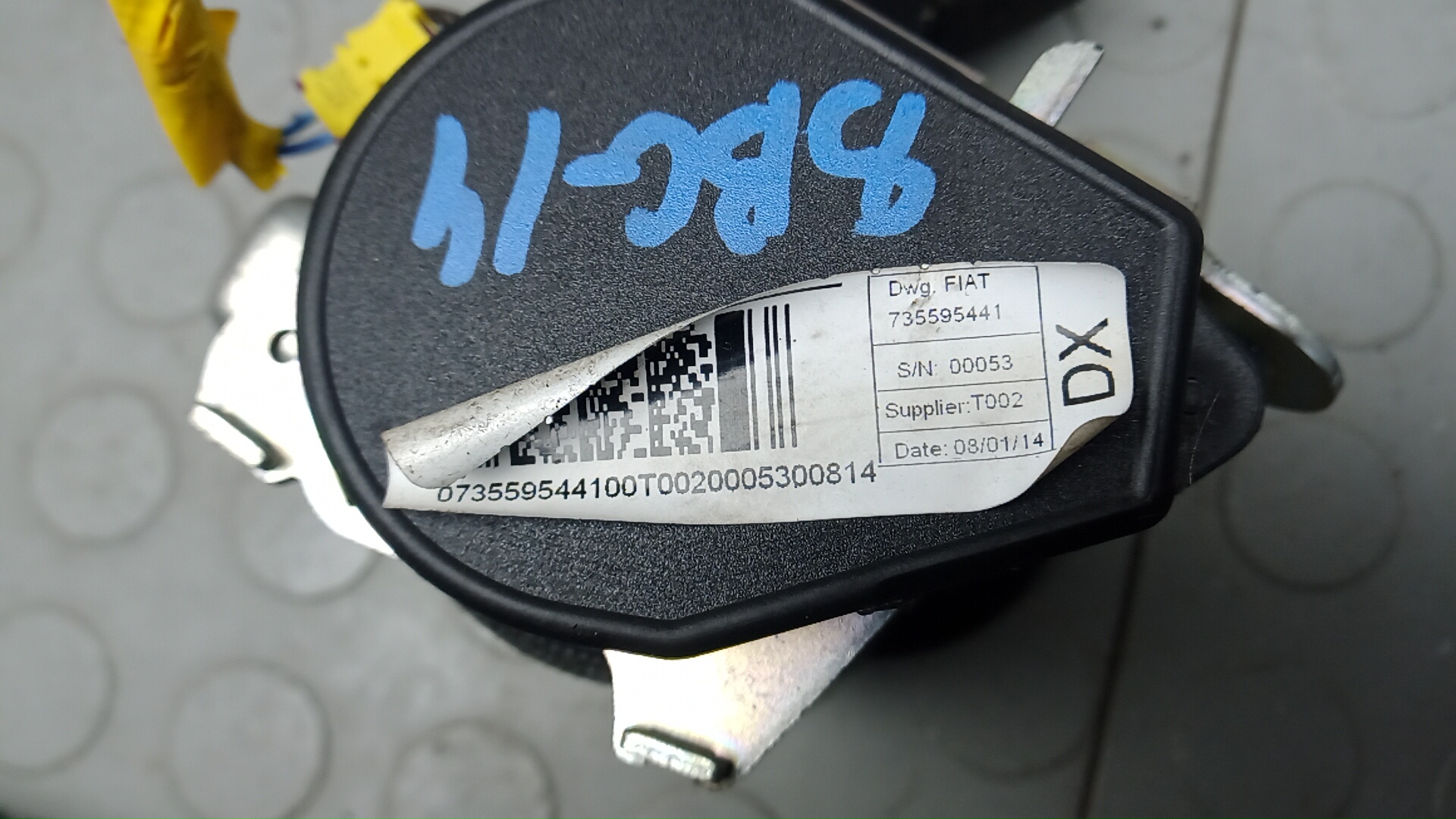 Ремень безопасности с пиропатроном