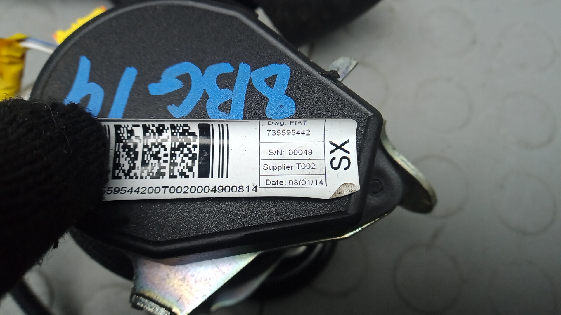 Ремень безопасности с пиропатроном