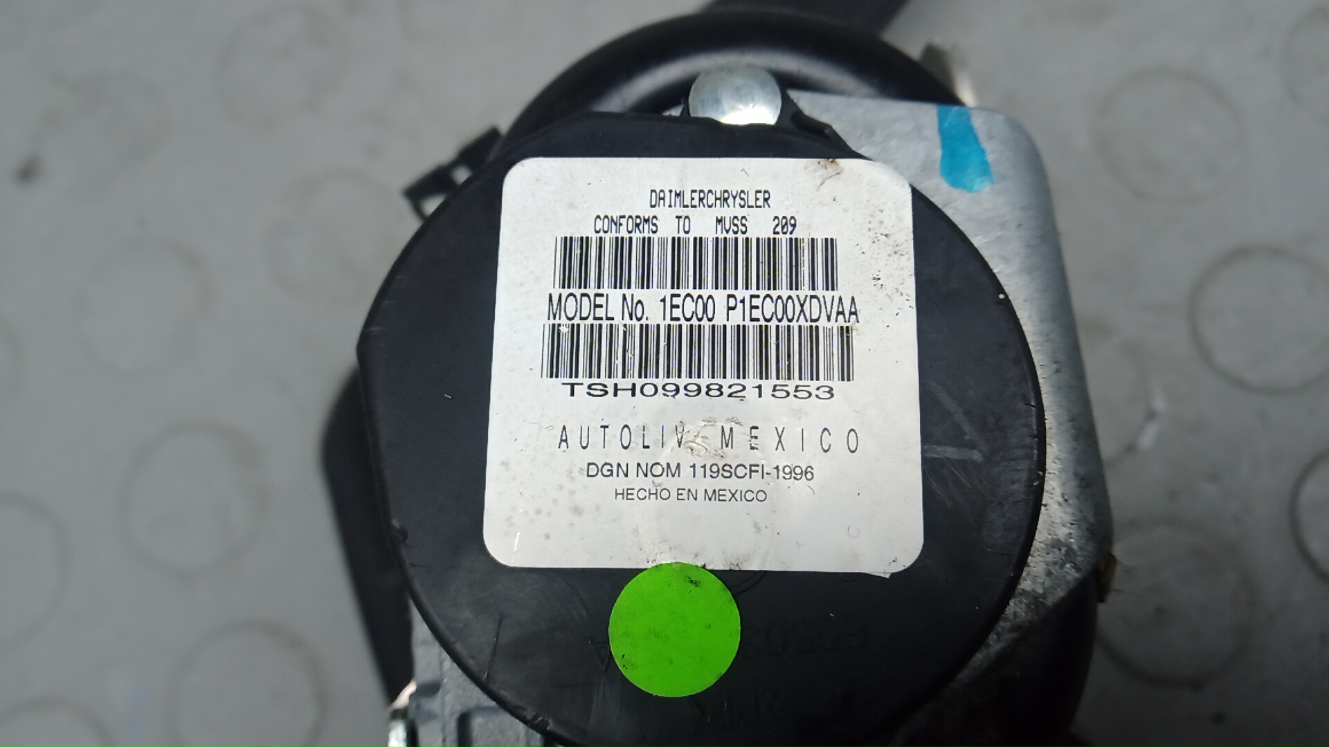 Ремень безопасности с пиропатроном