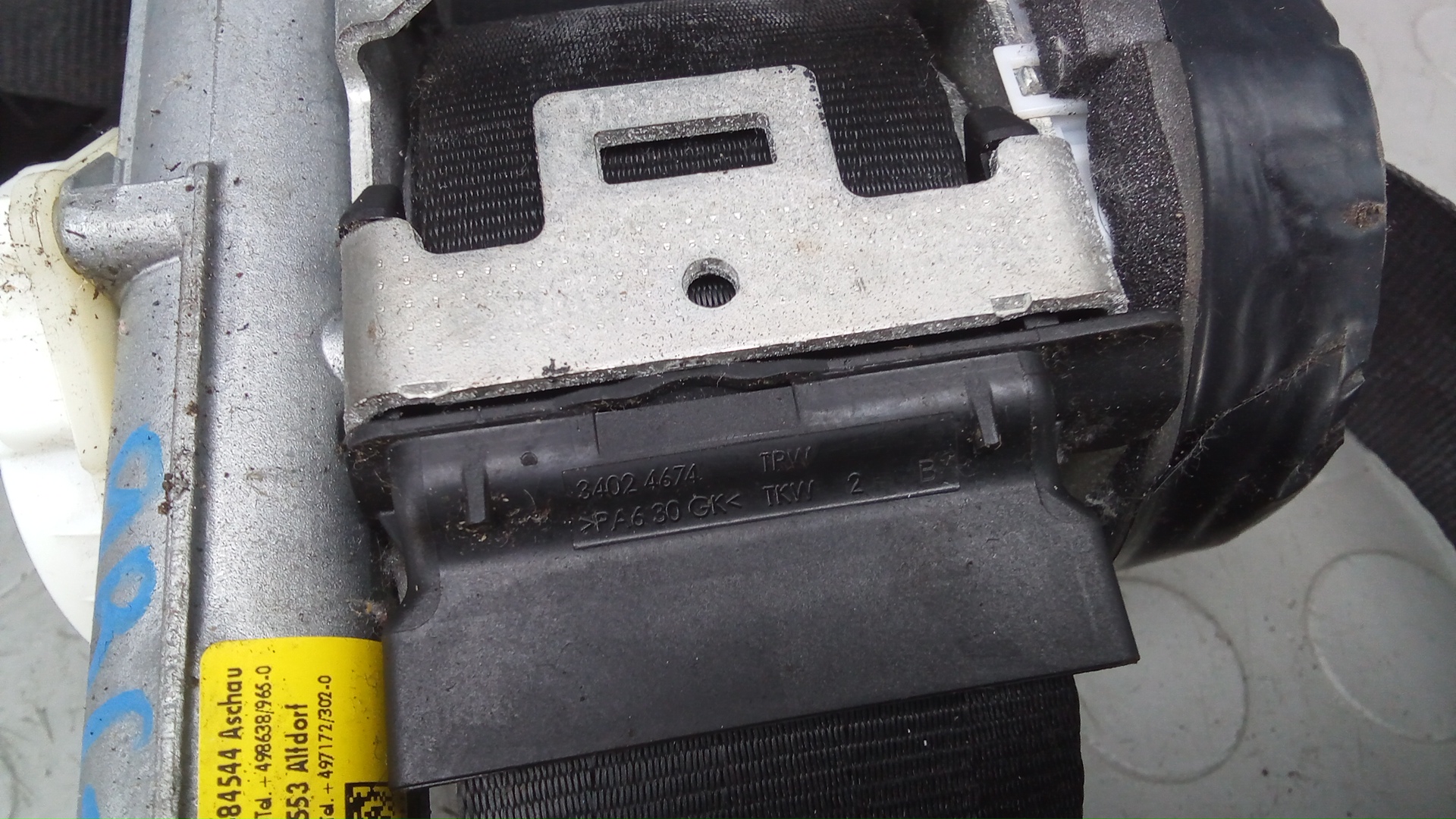 Ремень безопасности с пиропатроном