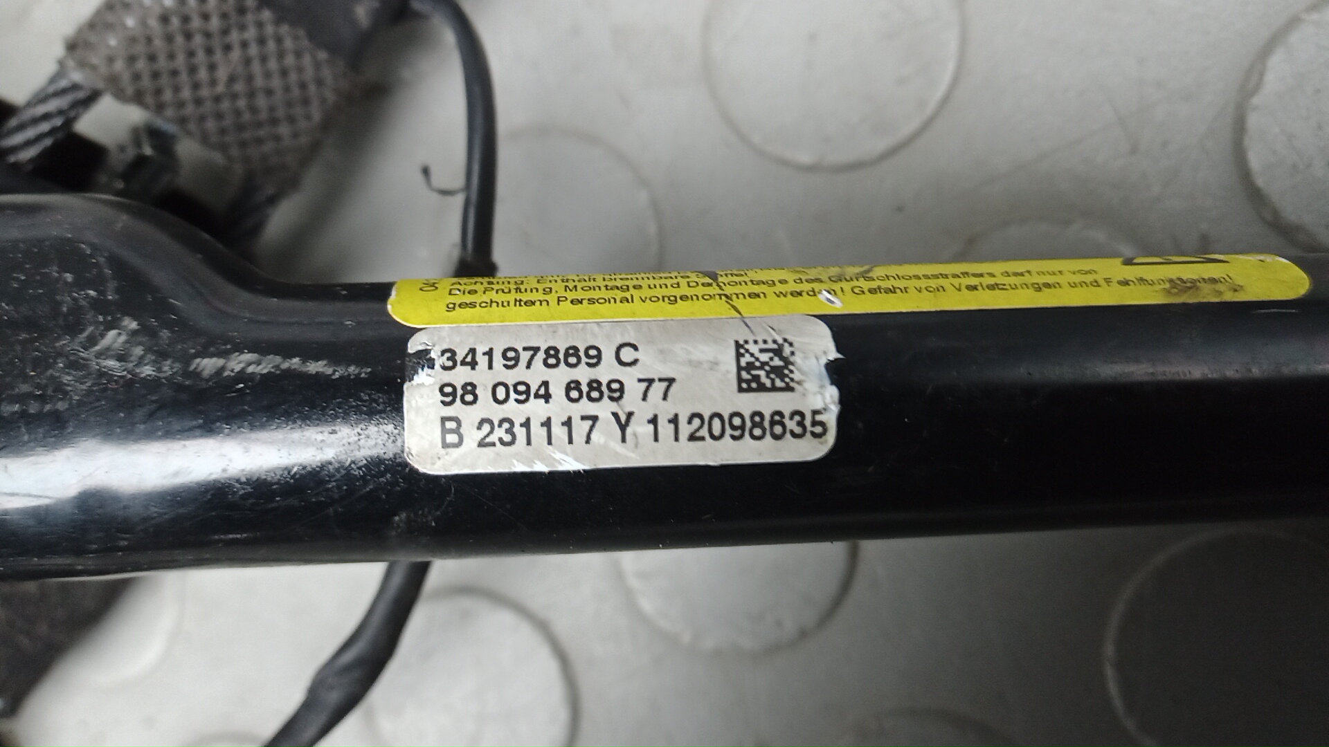 Ремень безопасности с пиропатроном