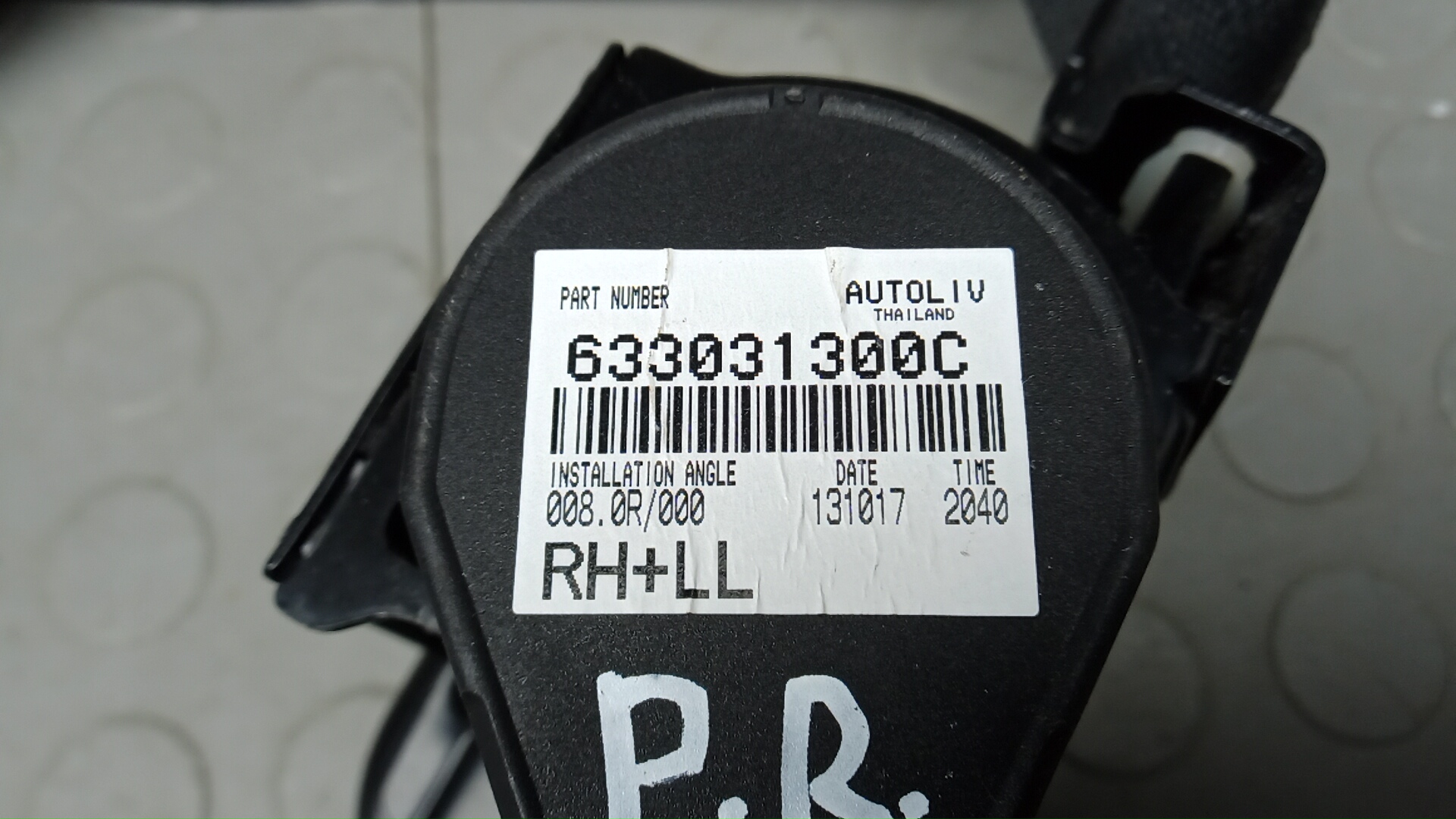 Ремень безопасности с пиропатроном