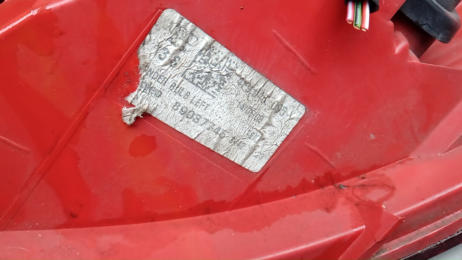 Фонарь задний левый