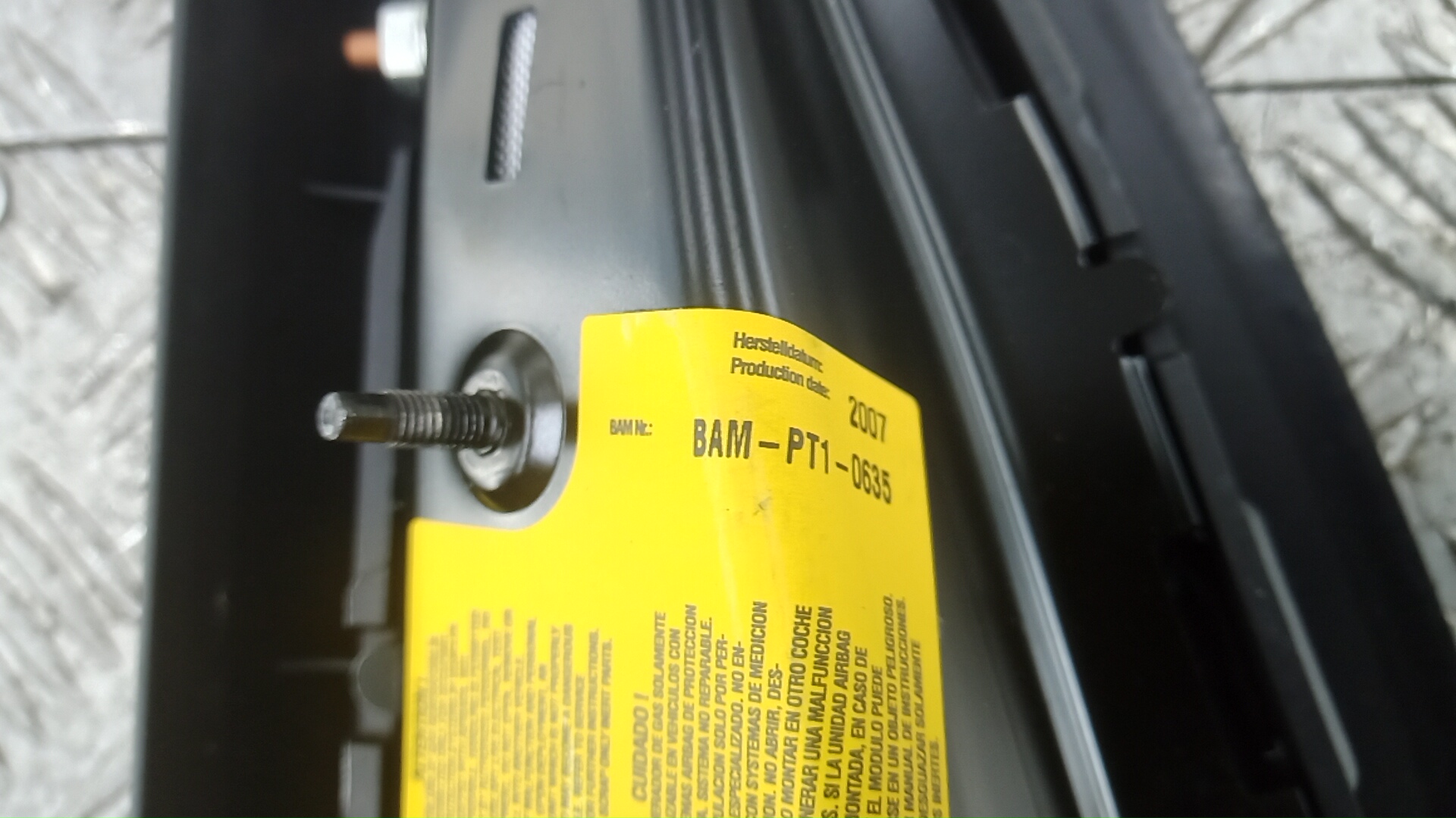 Подушка безопасности боковая (в сиденье)