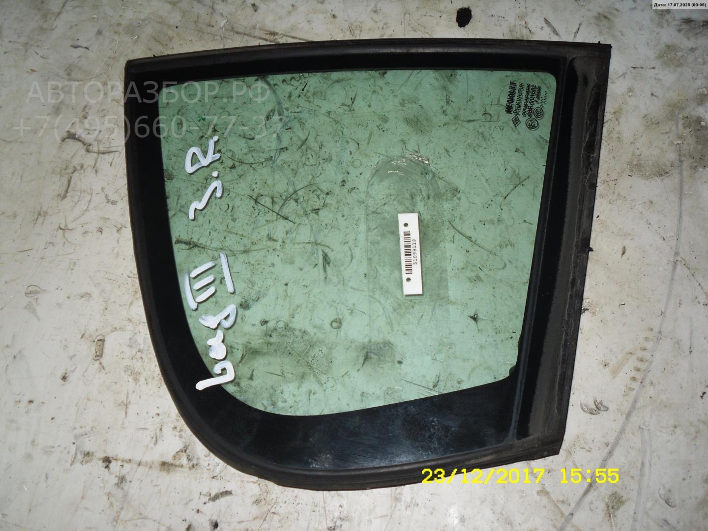 Стекло двери задней правой (форточка)