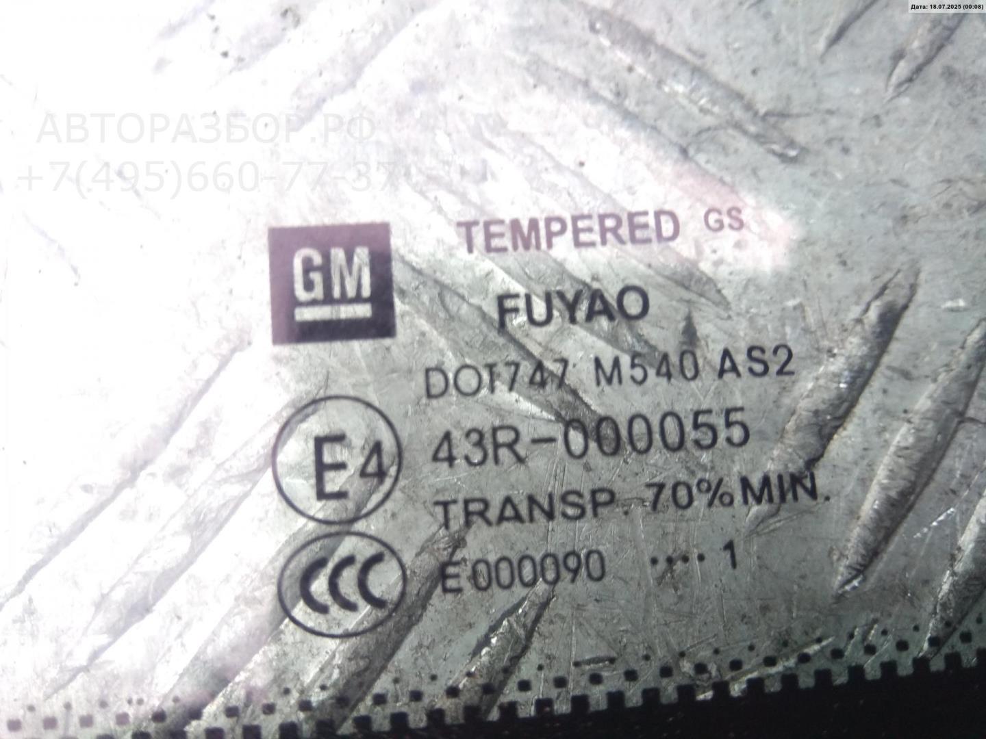 Стекло двери задней левой (форточка)