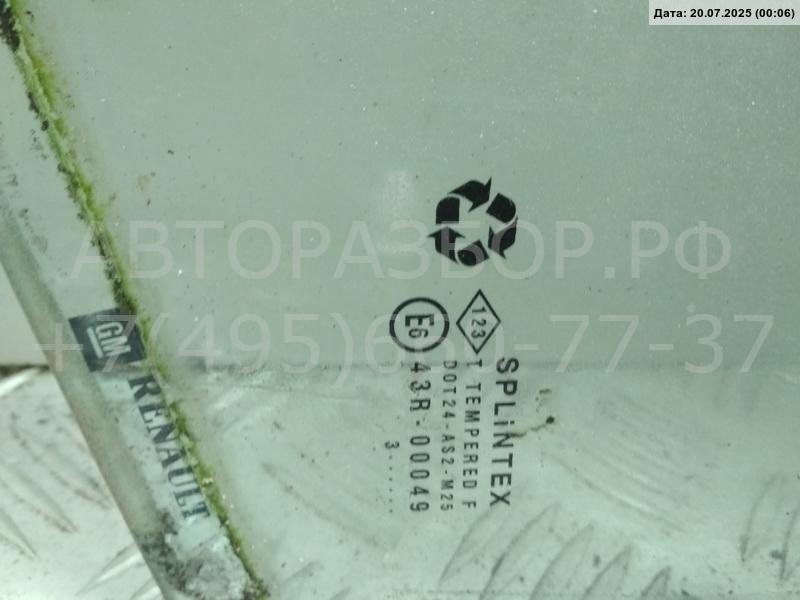 Стекло двери передней левой (форточка)