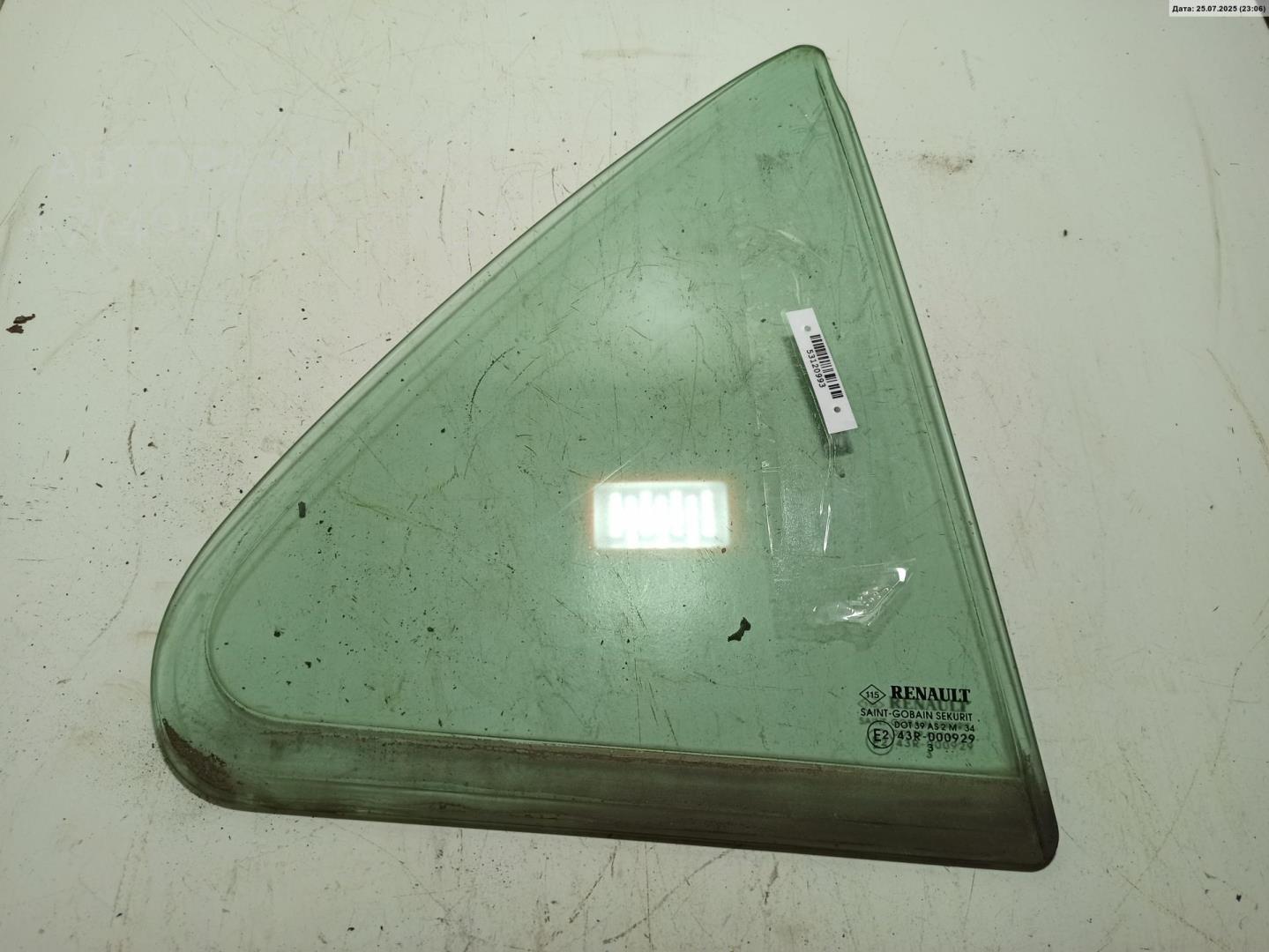 Стекло двери задней правой (форточка)