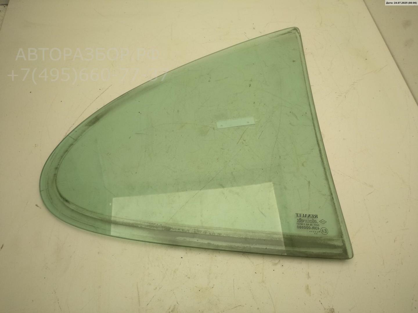Стекло двери задней левой (форточка)