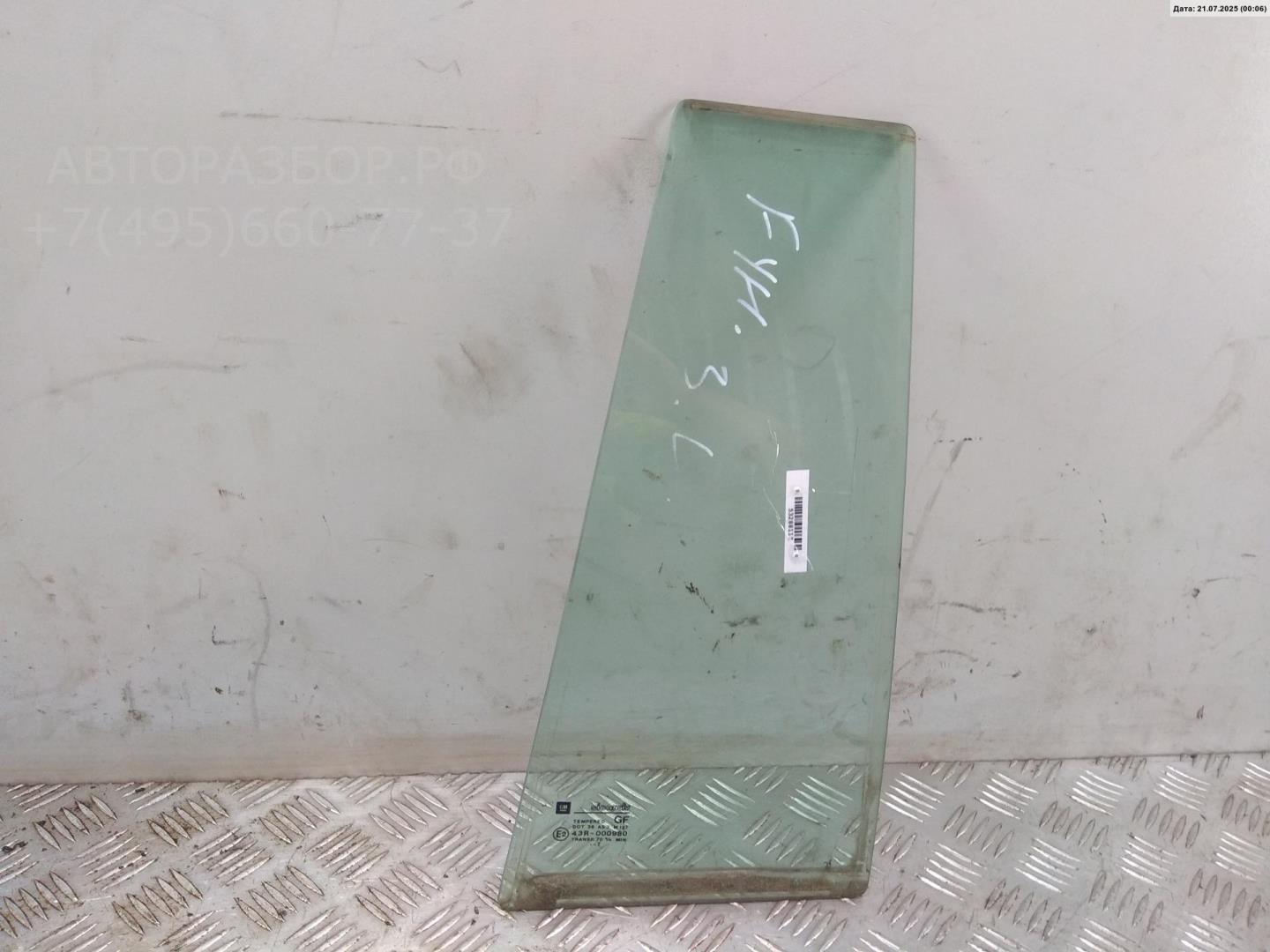 Стекло двери задней левой (форточка)