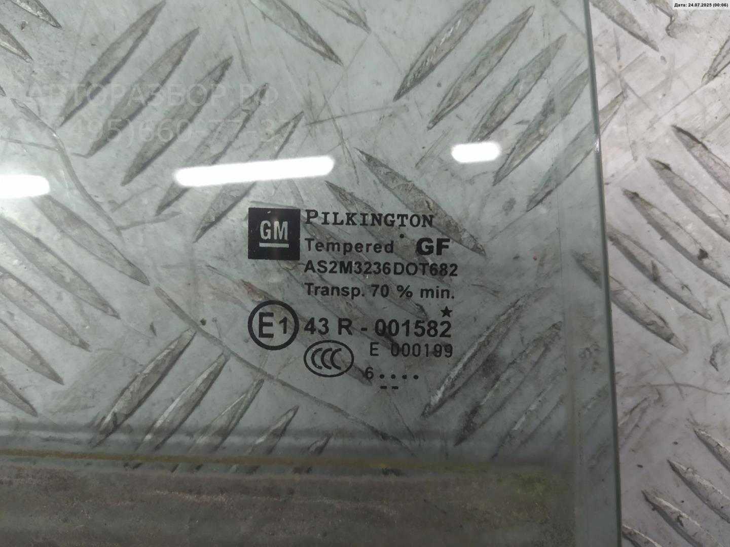 Стекло двери задней правой (форточка)