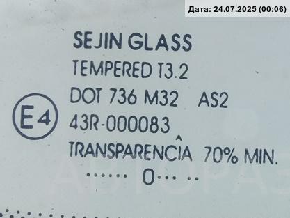 Стекло кузовное глухое правое