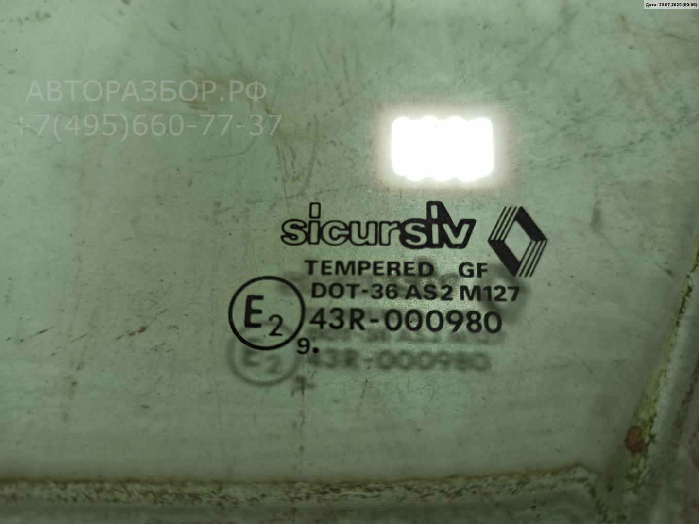 Стекло двери задней левой (форточка)