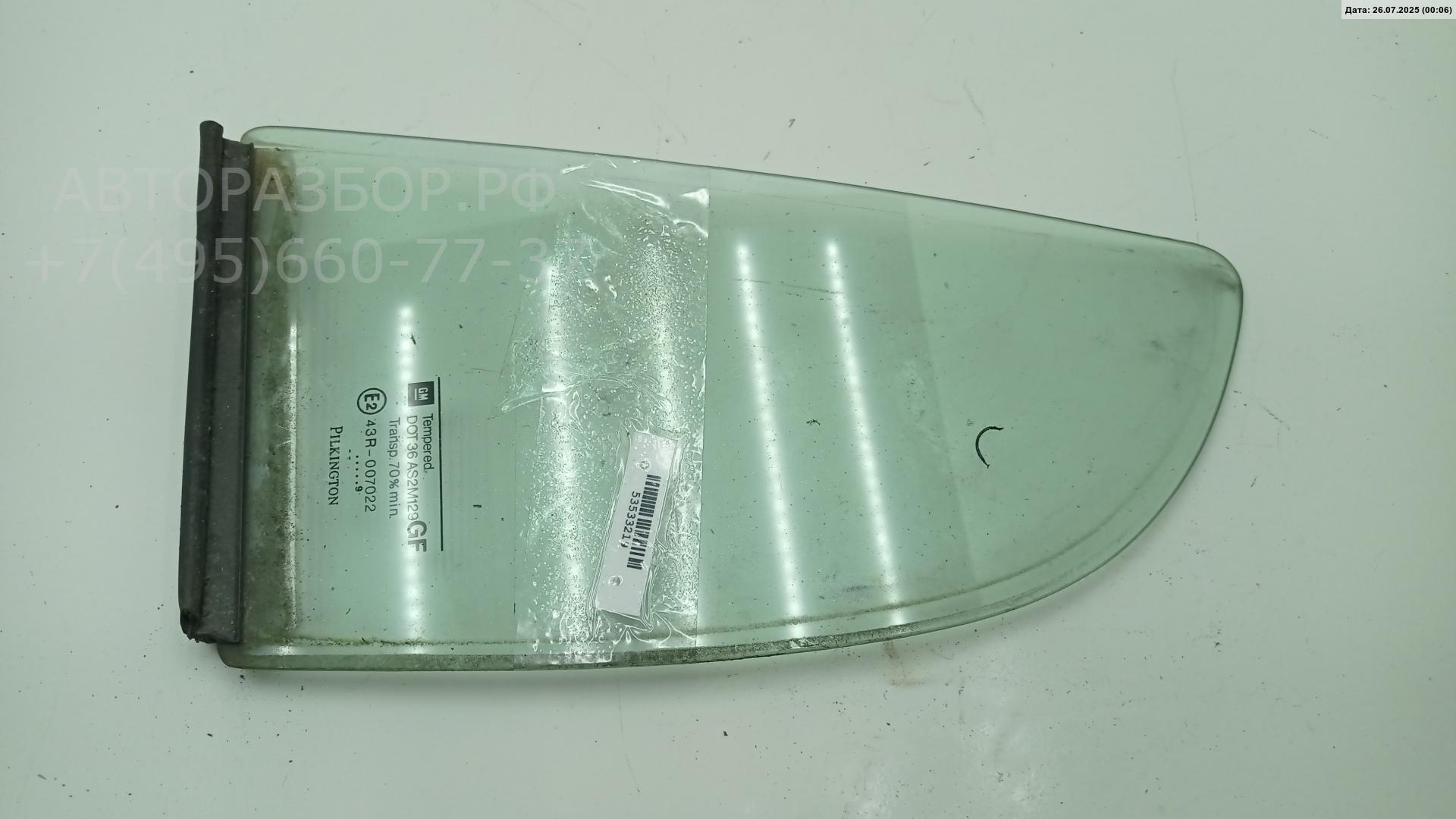 Стекло двери задней левой (форточка)